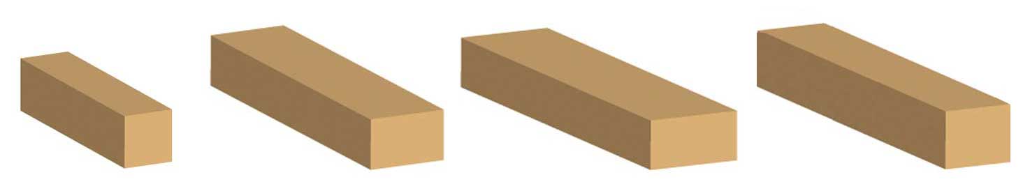 Profili corrimano rettangulari Bendywood® 3D