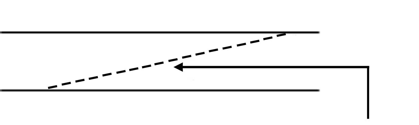 Skizze Schrägschnitt Handlauf